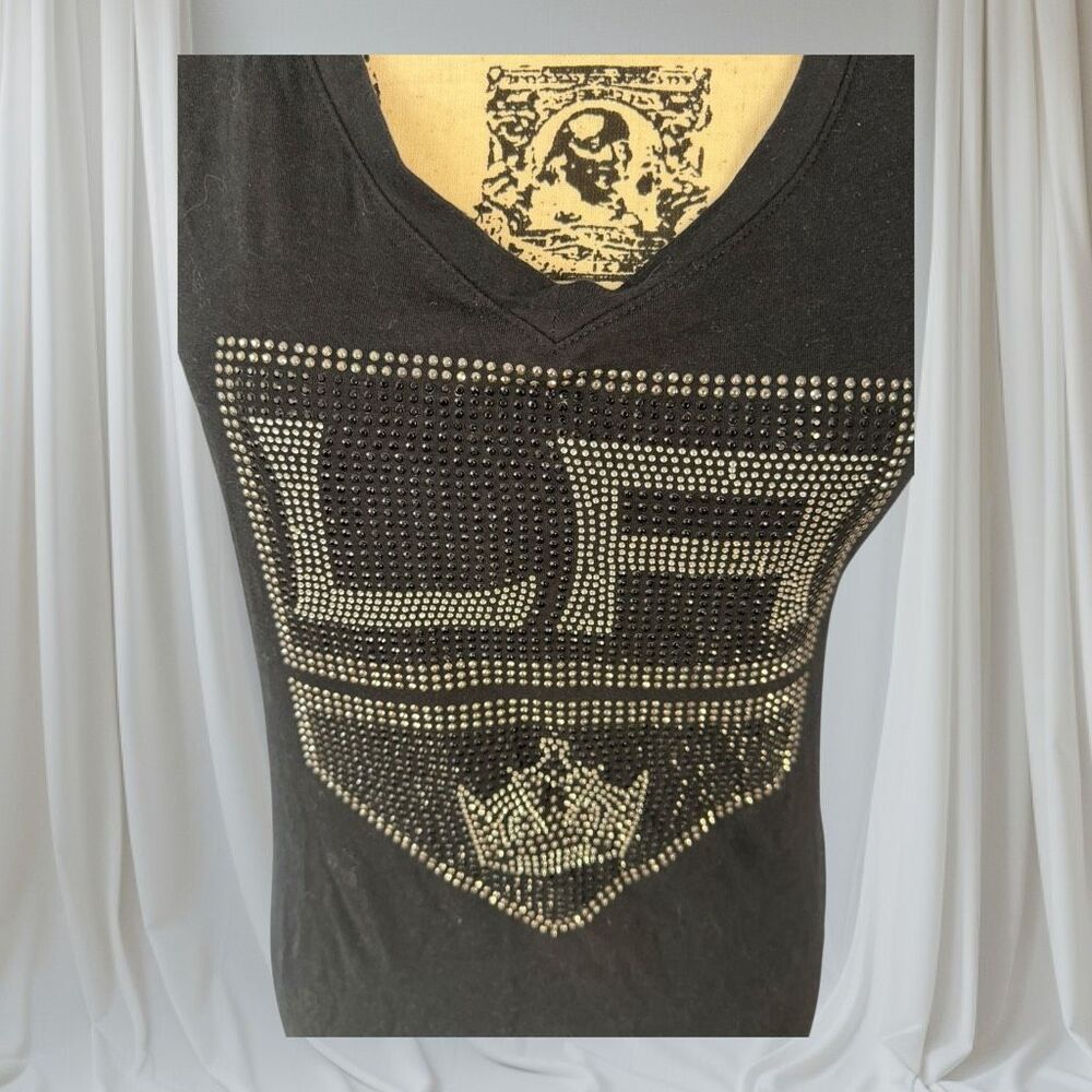 Active Basic Women's Size Large Black Embellished… - image 2